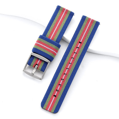 Quick Release Nylon Watch Strap, Black, Green, Blue, 20mm, for Omage Watches, Men's and Women's Canvas Sport Bracelet