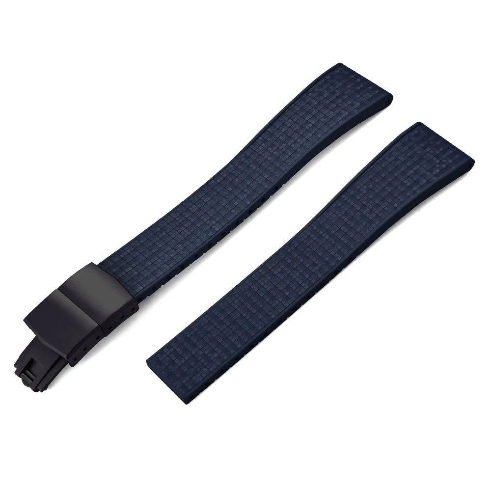 STAPELP 20mm a 22mm tutte le misure mosaico CTS FKM cinturini in caucciù per orologi Rolex Cartier IWC Omega Tuber cinturino con sgancio rapido