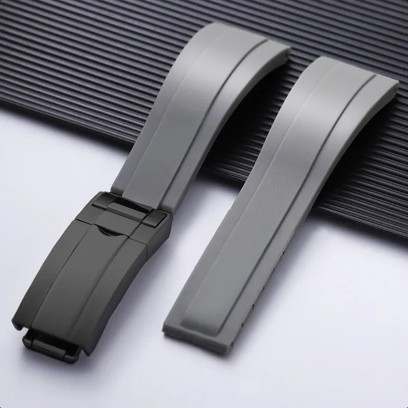 For Rolex 20mm Silicone Strap for Rolex Water Ghost Daytona Submariner, Rubber Silicone Watch Strap, Waterproof Bracelet