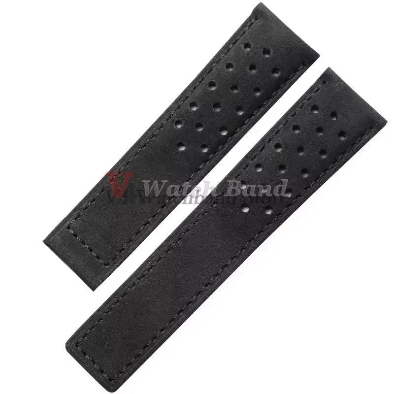 Nouveau Bracelet de montre pour TAG HEUER CARRERA Monaco série 20 22 24mm Bracelet en cuir de vache mat Bracelet de montre Bracelet Vintage marron