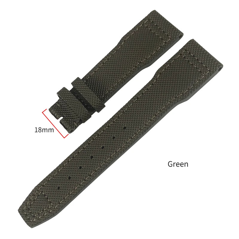 Bracelet de montre en cuir de veau pour homme, bracelet de montre en nylon, bleu, adapté pour Portofino IWC, TOP GUN, Big Pilot SPITFIRE Mark 18, 20mm, 21mm, nouveau