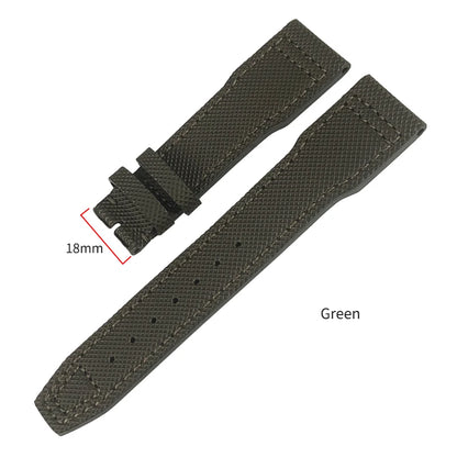 Bracelet de montre en cuir de veau pour homme, bracelet de montre en nylon, bleu, adapté pour Portofino IWC, TOP GUN, Big Pilot SPITFIRE Mark 18, 20mm, 21mm, nouveau