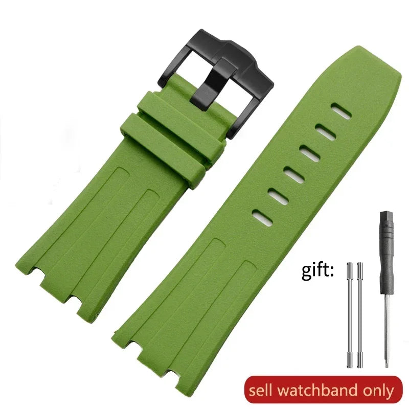 Pour AP Audemars et Piguet 15703 Royal Oak Offshore série étanche en caoutchouc Silicone bracelet de montre 28mm accessoires de montre hommes