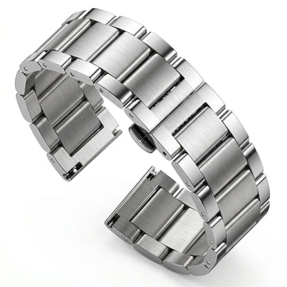 Bracelet de montre en acier inoxydable pour homme, bracelet de montre en métal, fermoir à déploiement double, haute qualité, 18mm, 20mm, 21mm, 22mm, 23mm, 24mm