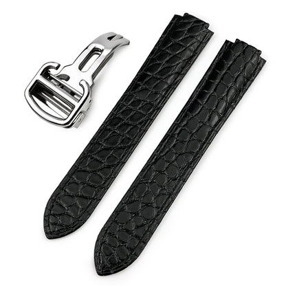 American Crocodile Alligator Leather Watch Band 14mm 16mm 18mm 20mm 22mm for Cartier Ballon Bleu Men Women Watch Strap