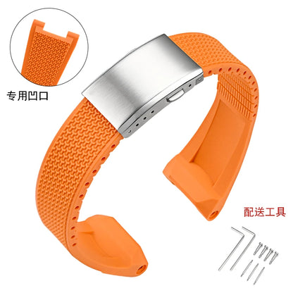 Bracelet de remplacement en Silicone liquide souple pour Casio G-SHOCK GST-B100 / GST-S110 / GST-S130 / GST-400G, bracelet de montre série G-STEEL