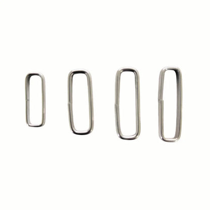 Lot de 100 anneaux de montre en acier inoxydable poli, 16MM, 18MM, 20MM, 22MM, pour bracelets de montre