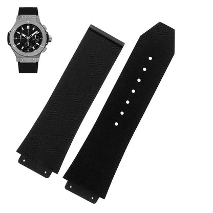 Cinturini per orologi HUBLOT BIG BANG, silicone, 25*19mm, impermeabili, per orologi da uomo, cinturino a catena per orologi, accessori per orologi, cinturino in gomma