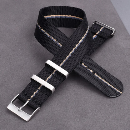 Premium Quality Smooth Nylon Watch Strap, 20mm 22mm, Casual Military, High-Density Green Seatbelt for Men's Watch Accessories