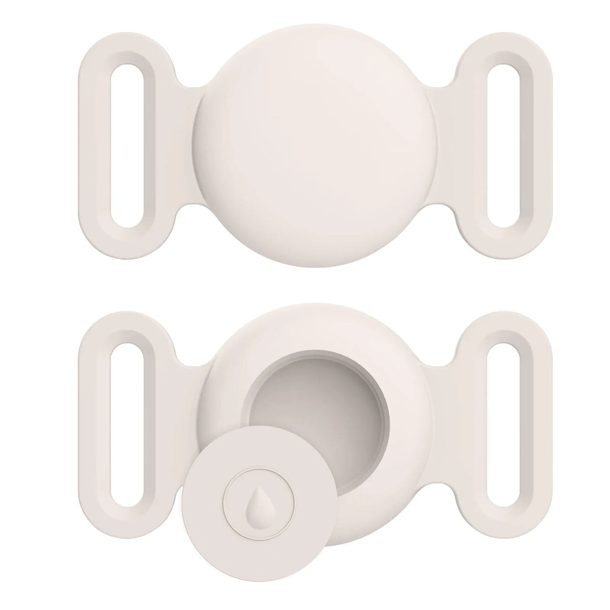 Coque en silicone souple avec porte-clés pour Apple Airtag, collier de chien et de chat, housse de protection anti-rayures pour étiquettes d'air, sacs à dos de bagages
