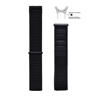 New Design Adjustable Quick Release Hook Buckle Watch Straps 20mm 22mm Bands for Comfortable Nylon Bracelet Elastic Nylon Watch Bands