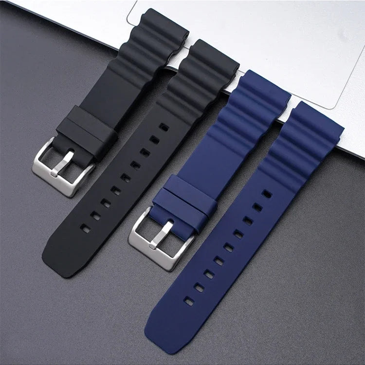 Bracelet de montre en Silicone, 20mm 22mm, pour Rolex SUBMARINER, étanche, pour plongée, Seiko SKX007 SRP777J1, Bracelet de sport pour citoyen