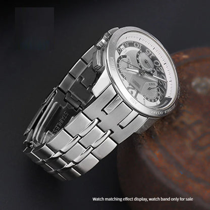 Bracelet de montre avec chaîne en acier inoxydable, interface incurvée, 20MM 21MM, pour IWC Mark 16 17 18, 377710 377714