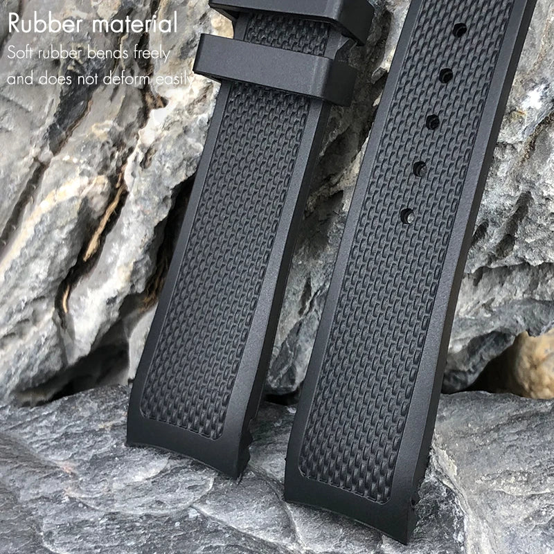 High Quality Rubber Watch Strap 19mm 20mm for IWC Pilot Watches Mark XVIII Black Blue Waterproof Silicone Bracelet Sport Straps