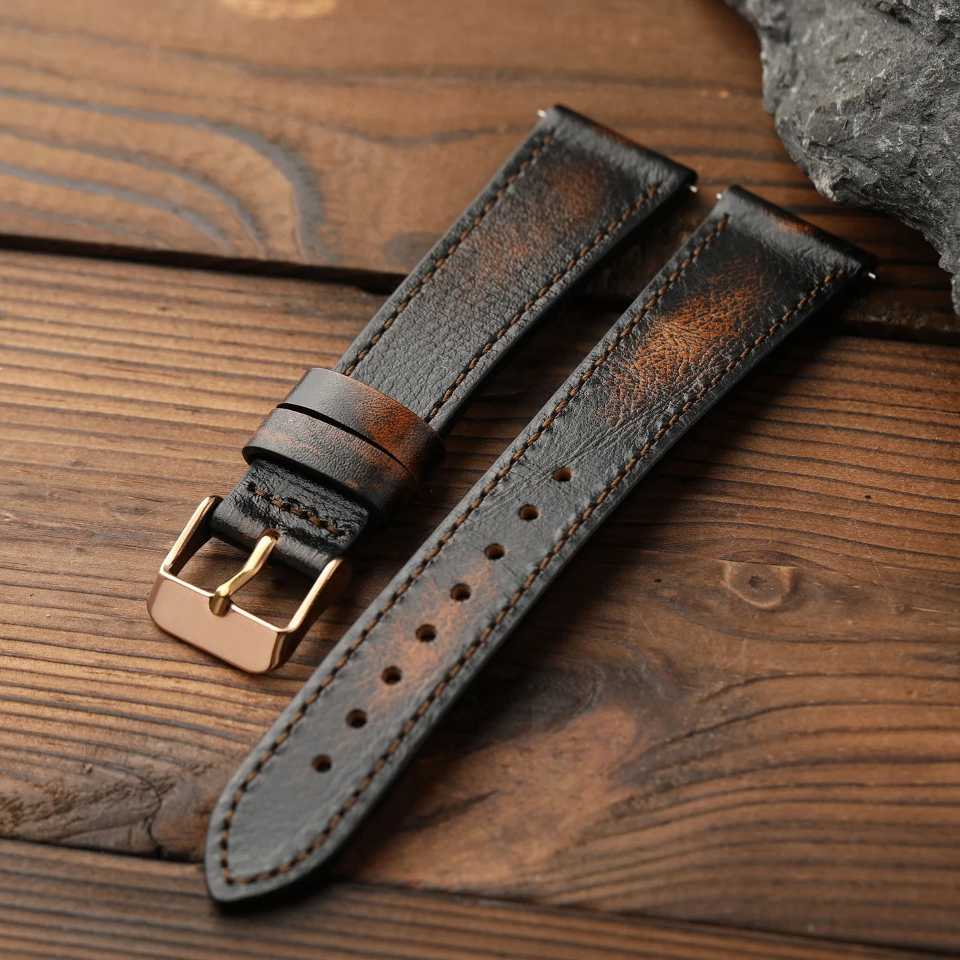 Bracciale fatto a mano in pelle bovina di prima qualità, 18 19 20 22MM, cinturino morbido in pelle spazzolata, cinturino per orologio a sgancio rapido S/M in stile retrò