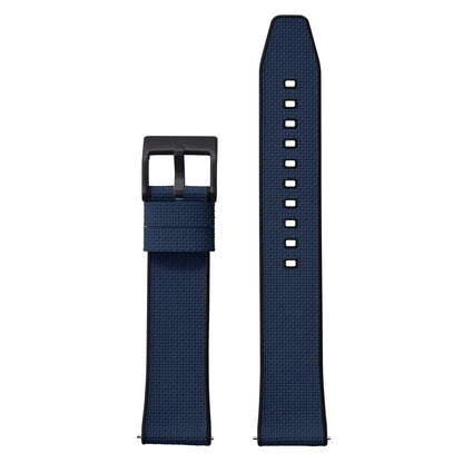 Cinturino in gomma FKM in tela per vela 18mm 19mm 20mm 21mm 22mm 24mm, top FKM a sgancio rapido + base FKM, vestibilità perfetta, cinturino universale piatto per orologio