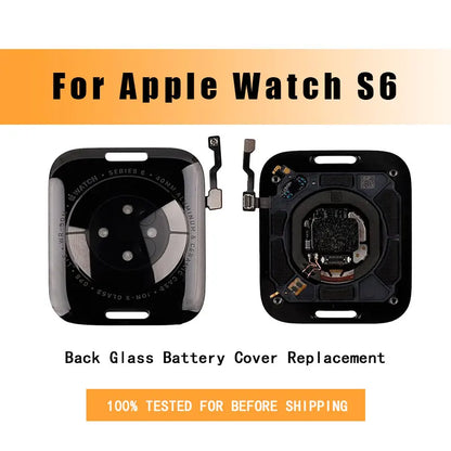 Genuine glass back cover with wireless charging, replacement part for Apple Watch Series 4 5 6 SE 7 8 9 40 41 44 45MM GPS/LTE