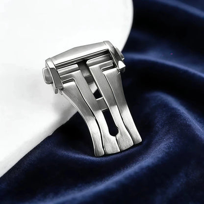 Stainless Steel Deployment Clasp, 18mm 20mm 22mm, for Omega Folding Watch, Butterfly Buckle Strap for Seamaster Speedmaster