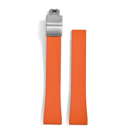 Original Stripess CTS FKM 20mm rubber watch strap for d-elug FKM CTS quick release watch strap silver butterfly buckle cut to size