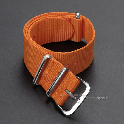 16mm 18mm 20mm 22mm bracelet de sport militaire en Nylon tissu en Nylon accessoires de ceinture bandes de boucle de ceinture bracelet de montre noir pour Omega pour Seiko
