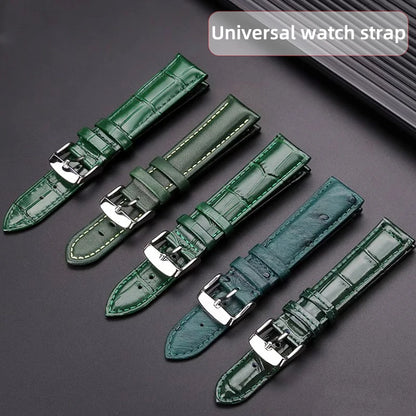 Green butterfly watch strap, 12mm, 14mm, 16mm, 18mm, 20mm, 22mm, high quality, casual, business, watch strap, watch accessories