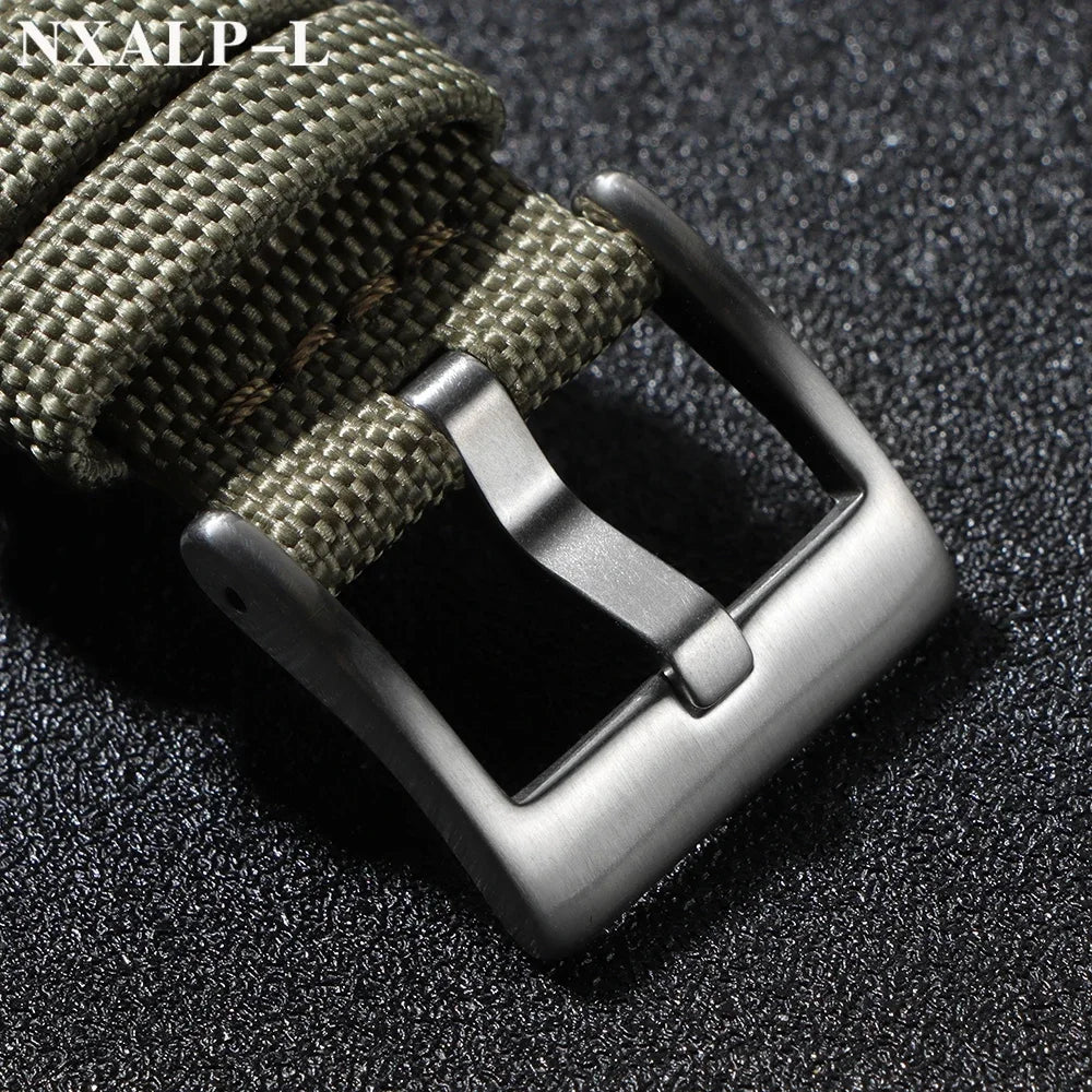Cinturino per orologio in pelle di alta qualità, 20 mm 22 mm, per Seiko e Omega, tessuto di nylon, accessori per cinturini a sgancio rapido