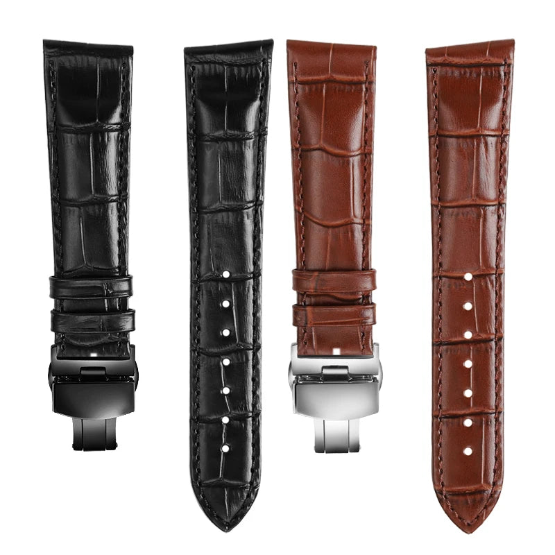 Men's personalized leather watch strap, watch band, custom accessory, Hamilton VENTURA Series, H24515551, H24515591, 21mm