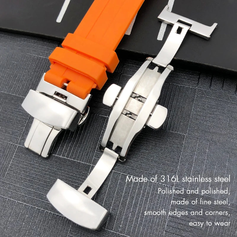 Tissot T120 Seastar T120417 T120407 专用橡胶硅胶表带，防水、柔软、运动、潜水，赠送工具，21mm/22mm