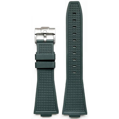 FKM Bracelet for Tissot PRX T137.407/T137.410 Super Player 40mm Convex Fluororubber Quick Release Watch Strap 12mm
