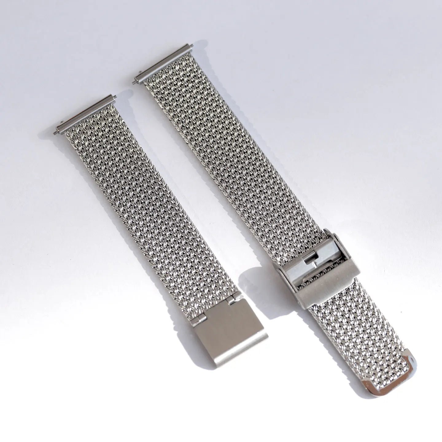 Universal Milanese Loop Bracelet for Men and Women, 18mm 19mm, Durable, Stainless Steel, Flat End, Watch Strap