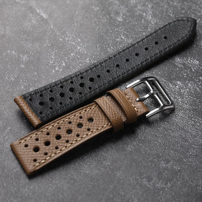 Palm Mars Handmade Cowhide Watch Band for Men, Genuine Leather, Soft Style, First Layer, Black, Brown, Grey, 18mm, 19mm, 20mm, 21mm, 22mm