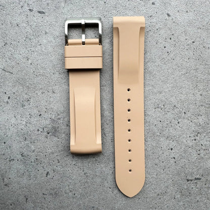 Warm Khaki Grey Black Silicone Watch Strap 20mm High Quality Silicone Watch Band for Monnswatch Omega X Swatch Bracelet