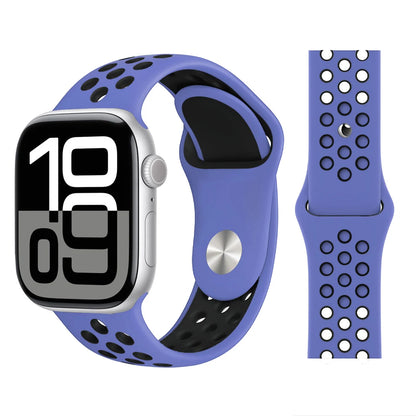 Bracelet en Silicone pour bracelets de montre Apple 46mm 44mm 45mm 40mm 41mm 42mm, Bracelet de Sport Correa iWatch série 11 10 9 SE 8 7 6 5