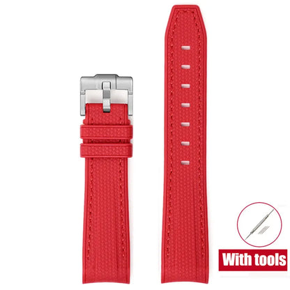 Diving Strap for Omega X Swatch, 20mm, MoonSwatch Joint, for Men and Women, Peripheral, Curved End, TPU Rubber Strap for Rolex, Watch Strap Tools