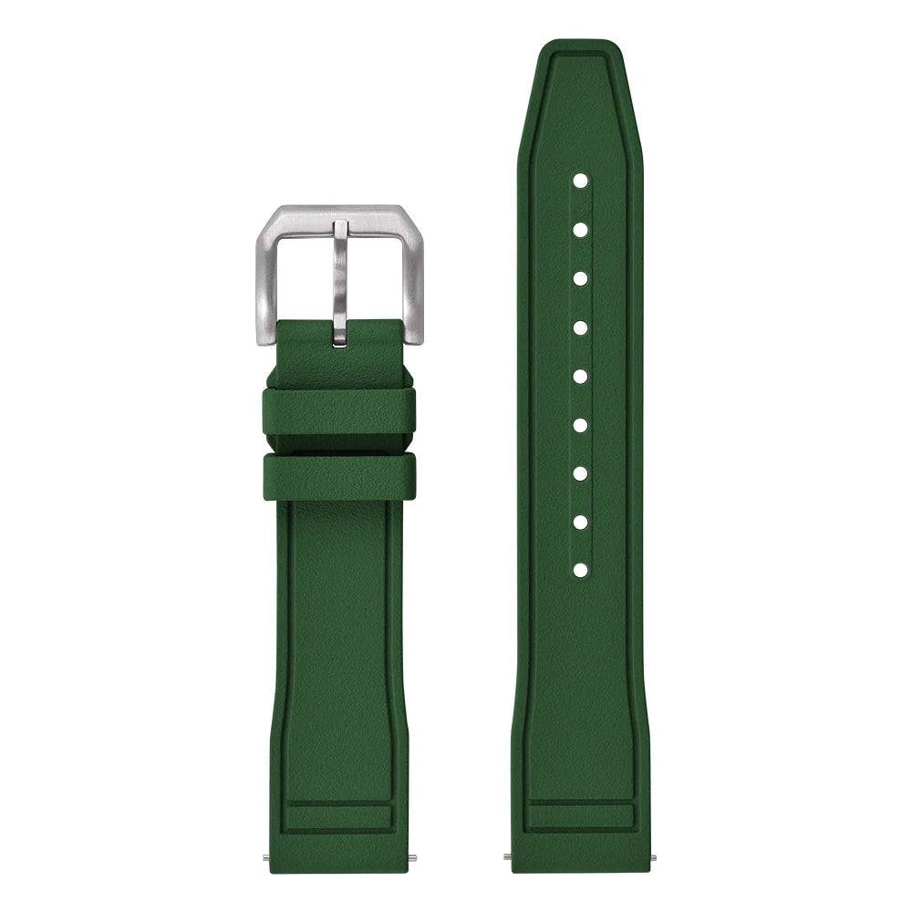 New FKM Fluoro Rubber Straps 20mm 21mm 22mm Quick Release Watch Bands Waterproof Diving Watch Straps for Every Brand Diving Watches