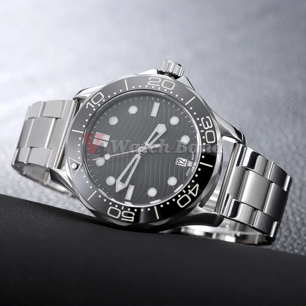 Bracciale universale in metallo, 14mm, 16mm, 18mm, 20mm, 22mm, cinturino per orologio in acciaio per Seiko, Omega, fibbia deployante, accessori da uomo