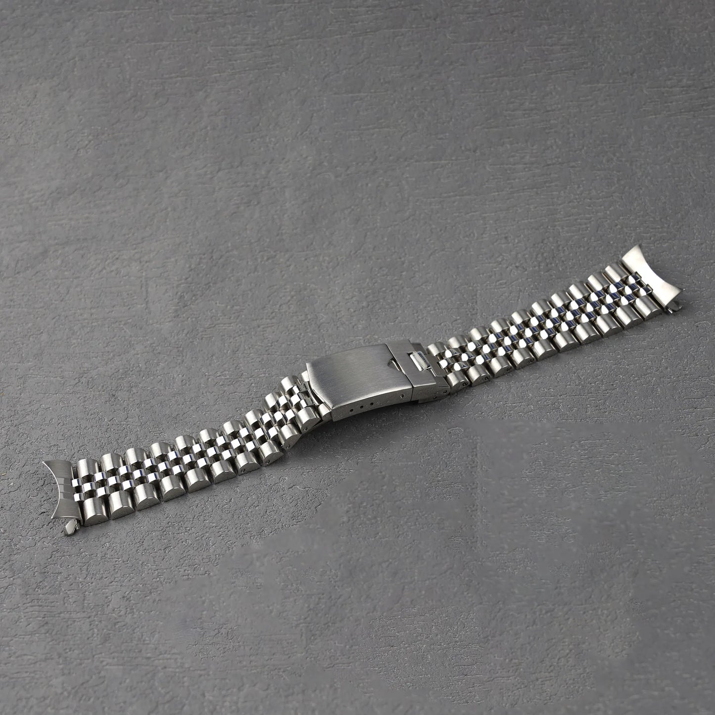For Seiko DressKX 5 Sport (SRPE53 SRPE55 SRPE57 SRPE58) - Jubilee Watch Band 20mm Solid Curved End Stainless Steel Bracelet