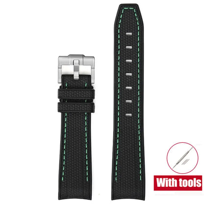 Diving Strap for Omega X Swatch, 20mm, MoonSwatch Joint, for Men and Women, Peripheral, Curved End, TPU Rubber Strap for Rolex, Watch Strap Tools