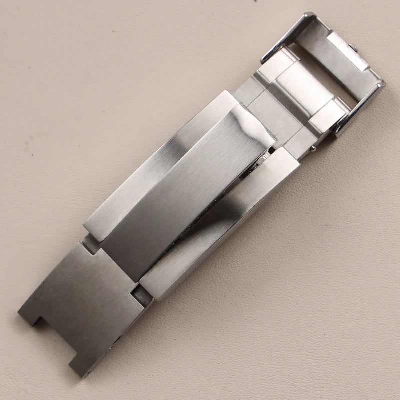 Chiusura per orologio scorrevole in acciaio inossidabile massiccio spazzolato di alta qualità 9*9 mm per Rolex Submariner Daytona GMT Datejust