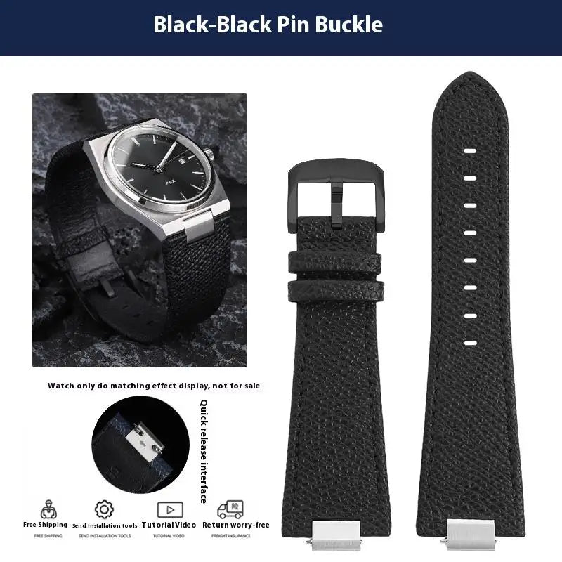 Pour Tissot 1853 Super Player PRX série T137.410/T137.407 bracelet de montre en cuir véritable T137 bracelet de montre en cuir surélevé pour hommes 12mm