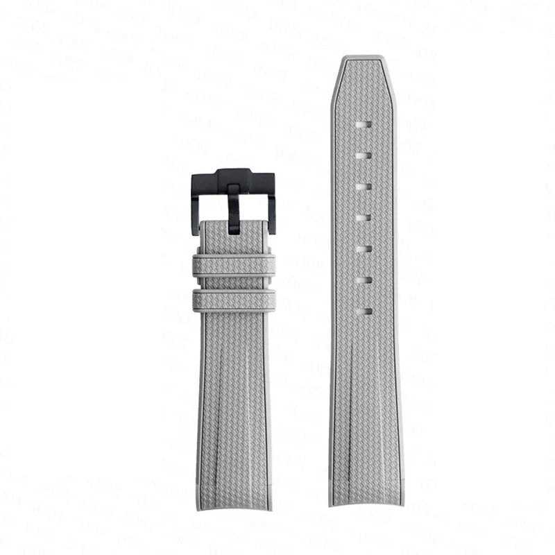 Bracelet de montre en caoutchouc et Silicone, 20mm, pour Omega X Swatch Joint MoonSwatch, pour Seamaster 300, pour hommes et femmes, extrémité incurvée