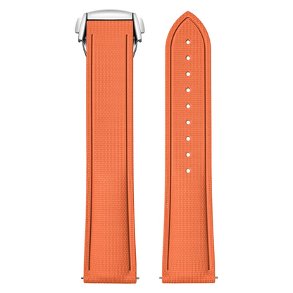 Bracelet montre en caoutchouc florocarbone - avec ou sans Surpiqures / Rapide / Déployante