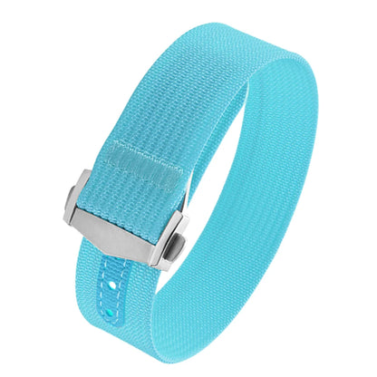 Canvas and Nylon Watch Strap, 18-20-22mm, for Omega X Swatch MoonSwatch for Seiko Men Women Sport, Waterproof, Folding Buckle