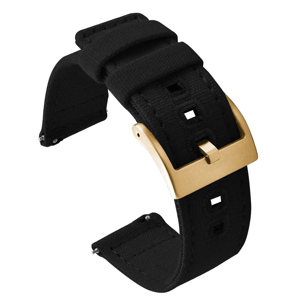 Universal Nylon Watch Strap, 20mm 22mm Quick Release Durable Retro Canvas Sport Belt for Omega Seiko Cartier