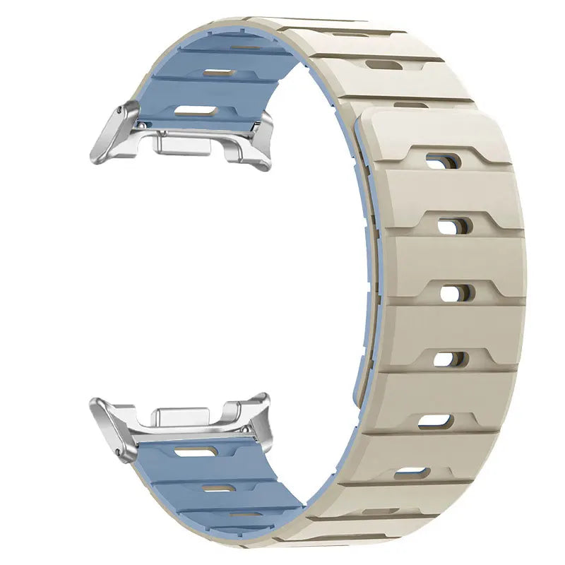 Bracelet magnétique bicolore pour Galaxy Watch 9/8 40/44mm 8Classic 46mm, bracelet sport pour Galaxy Watch Ultra 2 47mm