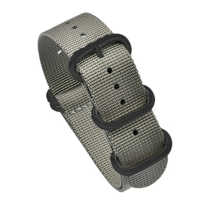 Bracelet en Nylon Noir de Haute Qualité pour Homme, Accessoire de Plongée à Rayures Militaires, pour Montre DW SeATM, 20mm 22mm
