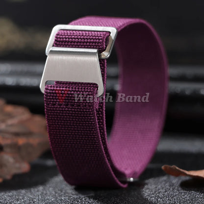 Bracelet de montre tressé en Nylon, 18/20/22mm, élastique, troupes françaises, sac de Parachute, Bracelet de Sport universel pour hommes et femmes