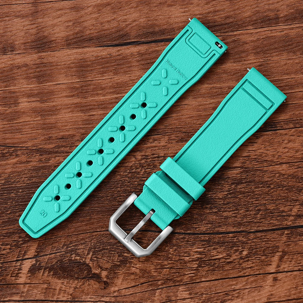 Bracelet en caoutchouc FKM 20mm 21mm 22mm pour montre IWC PILOT Portugal PORTOFINO, bracelet de plongée à libération rapide, montre connectée pour Huawei