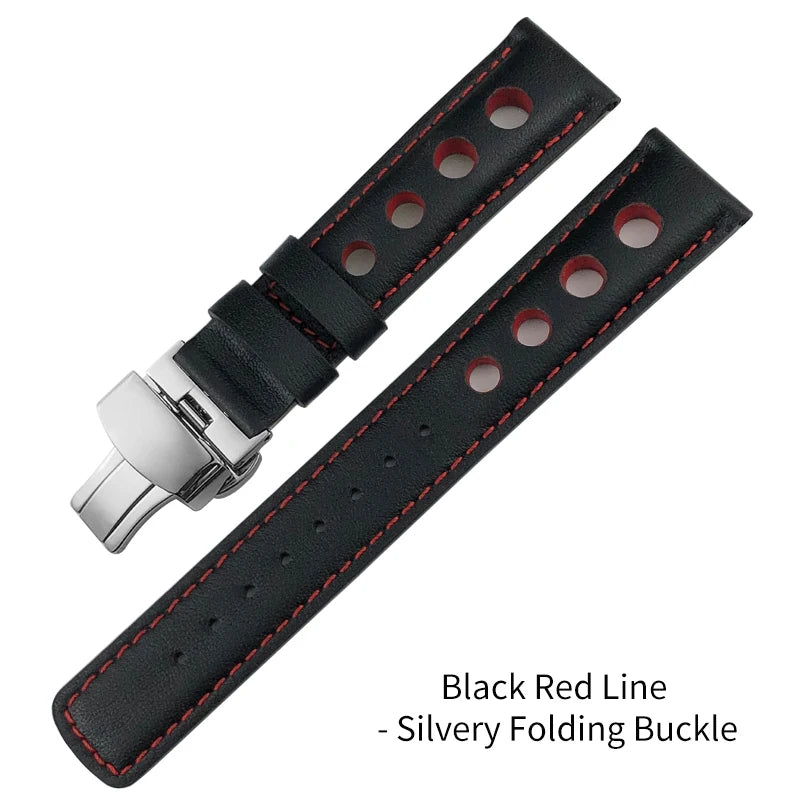 Bracelet de montre en cuir véritable pour hommes, 20mm, boucle papillon, pour Tissot T91 Racing Sports 1853 PRS516 T044