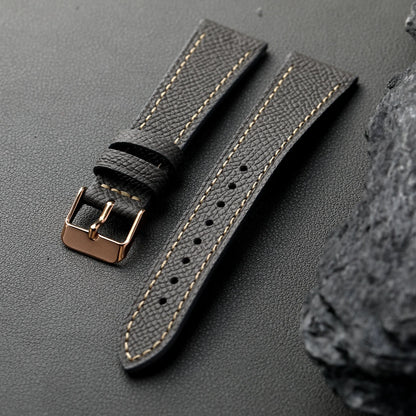 Cinturino in pelle con motivo a palmo fatto a mano, di alta gamma 18 19 20 21 22MM, cinturino morbido da uomo in pelle di vacchetta a strato superiore, cinturino per orologio in stile retrò